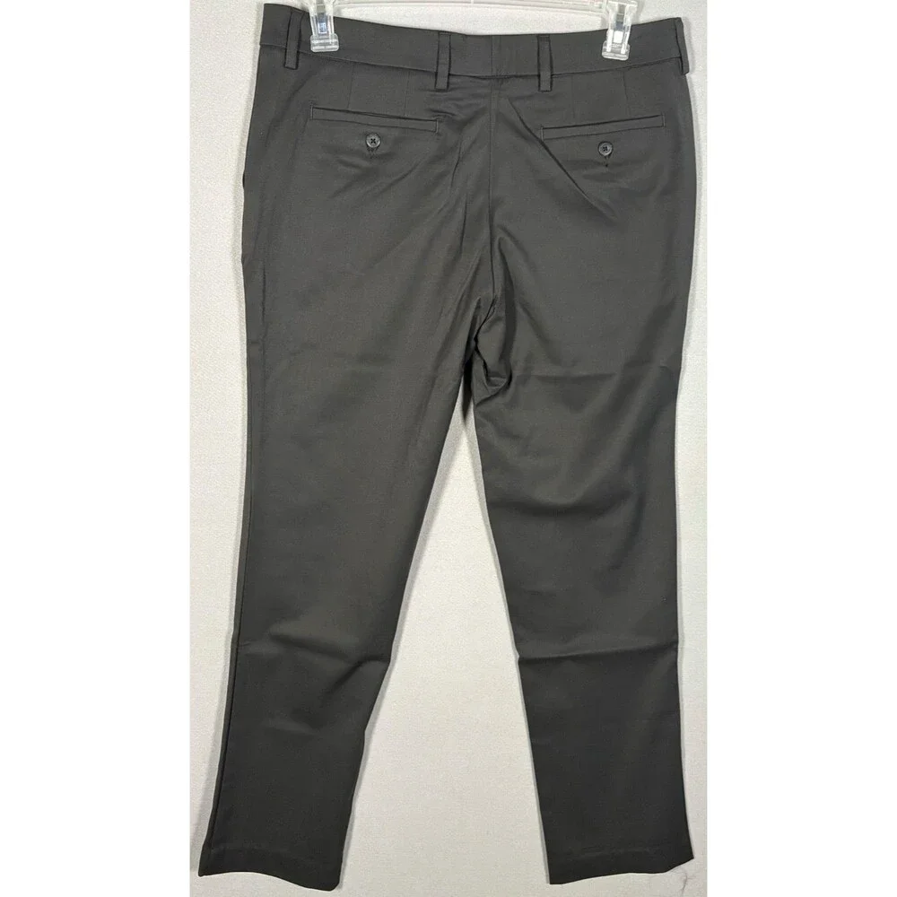 NWT MIZZEN + MAIN Performance Dress Pants Mens 33x30 Pewter Golf Made In USA